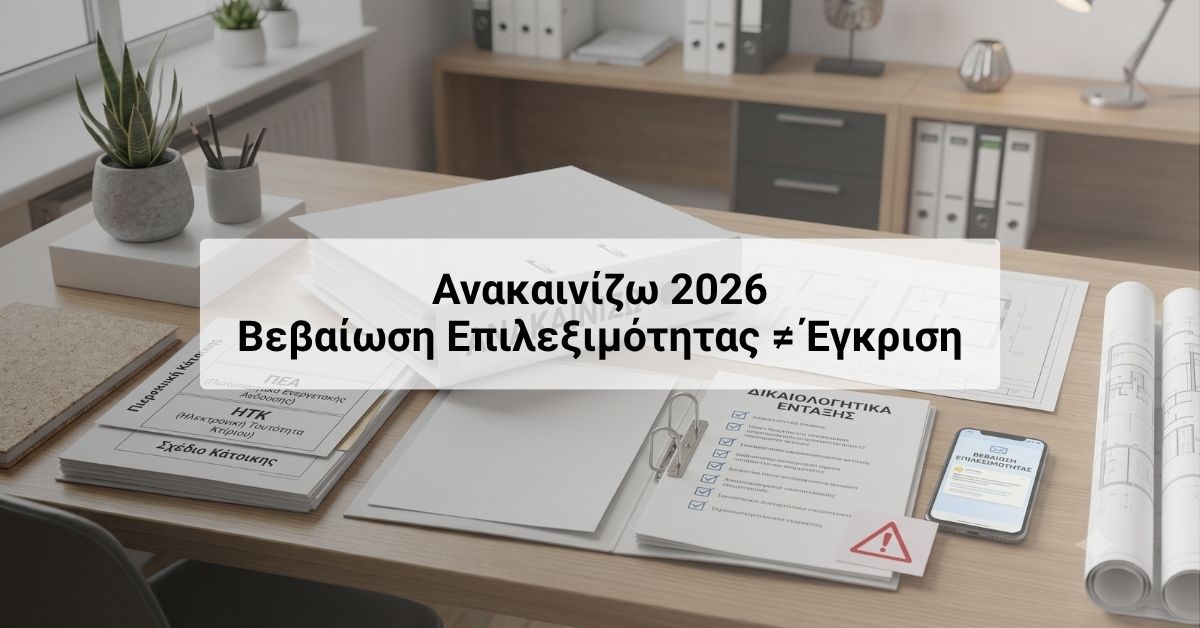 βεβαιωση πληρωμης επιδοτηση ανακαινισης